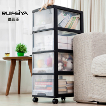 Home Drawer Toy Containing Cabinet Thickened Plastic Finishing Case Zero Food Lockers Transparent Clip Slit Locker