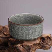 Song Guan Kiln open piece pen wash imitation Song Dynasty unearthed ancient porcelain Antique antique home decoration handmade porcelain collection ornaments