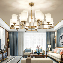 New Chinese style creative bamboo living room lamp Antique staircase tea room Bedroom lamp Personality classical whole house year-old cold Sanyou lamp