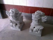 40cm money lion lion head Town House evil evil evil evil wind water stone carving home temple stone lion Huian stone carving factory