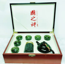 Wine Springs Night Light Cup Natural Jade Tea Tea Tea Cup Wu Shan Mandarin Jade Gansu Lunar New Jade Factory Beauty Jade Manufacturer Direct Marketing Qongfu Tea