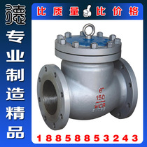 Cast steel flange swing check valve H44H-16C carbon steel horizontal vertical check valve DN15 20-200