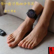 Juvenile style 41-yard male foot model simulation foot model foot model white socks handsome guy handsome foot silicone model