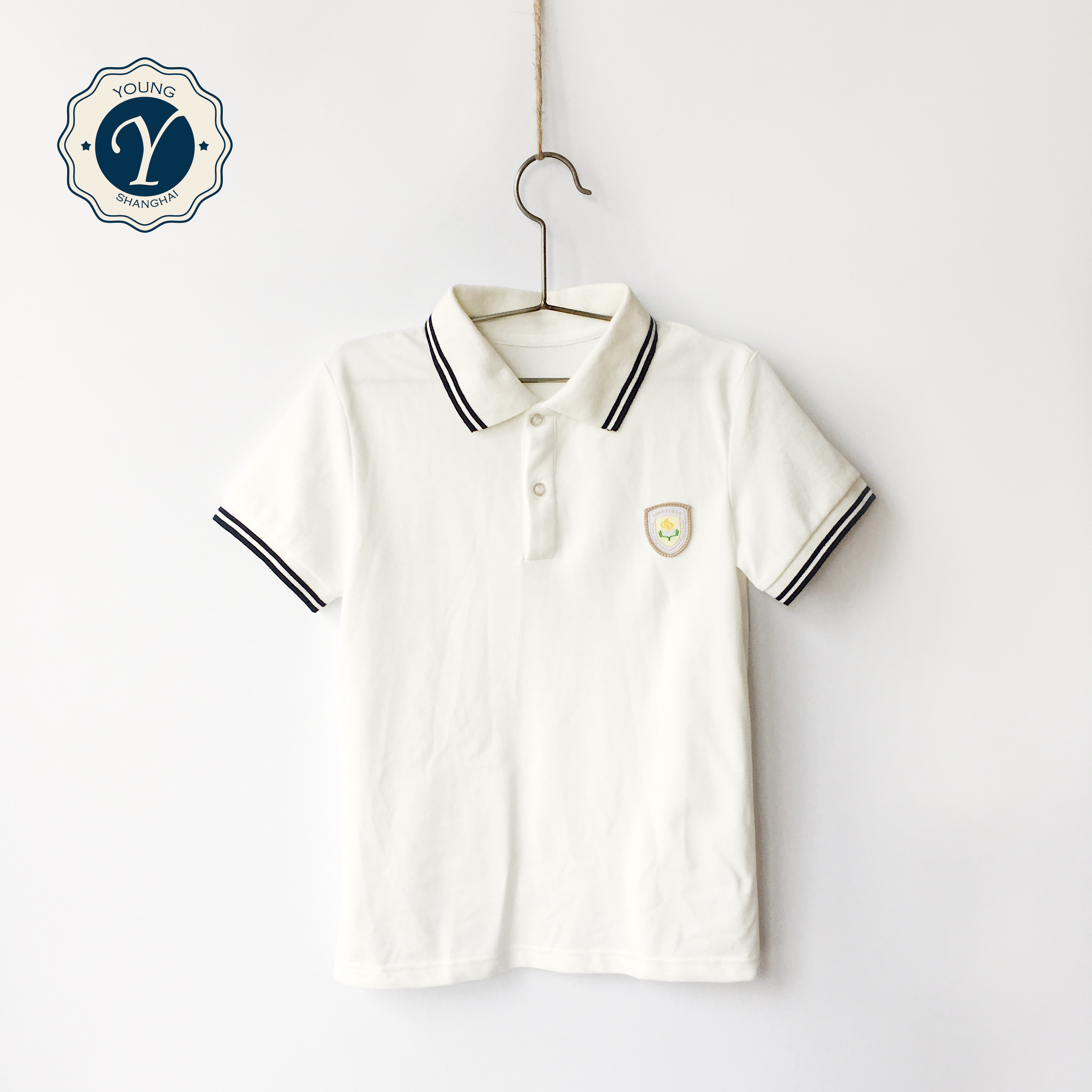 Shanghai Changning Experimental Primary School Xia Chun Male section T-shirt Short sleeves Long sleeves Two-Taobao