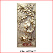 Factory direct artificial sandstone relief background wall sand sculpture imitation sandstone decorative painting orchid landscape mural