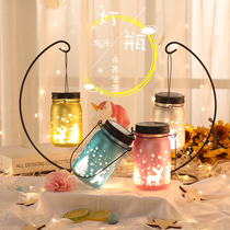 LED light string gift box Star bottle 520 lucky bottle glass bottle paper tube folded wishing bottle Valentines Day birthday gift