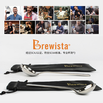 brewista professional coffee cup spoon stainless steel standard evaluation spoon with portable packaging bag bonavita