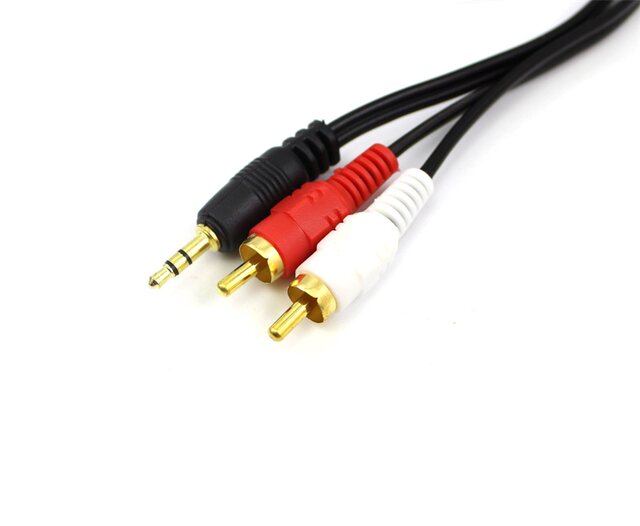 Lotus one-point-two audio cable 3.5mm double Lotus audio cable TV mobile phone power amplifier computer speaker connection cable TV two-channel output input power amplifier AUX audio cable