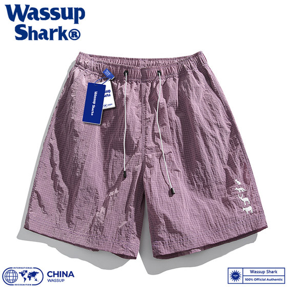 WASSUP Shark American Workers Shorts Yantu Men's New Tide Brand Loose Ice Speed Speed Dry Beach Penta Pants Female
WASSUP Shark American Workers Shorts Yantu Men's New Tide Brand Loose Ice Speed Speed Dry Beach Penta Pants Female