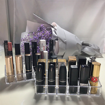 Lipstick storage box Acrylic cosmetics storage box Transparent dustproof lipstick storage rack Lipstick storage finishing box