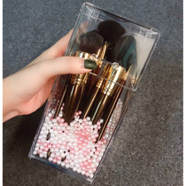 Transparent makeup brush bucket box storage tube dustproof cover makeup brush Cosmetic storage box Eyebrow pencil beauty brush tube