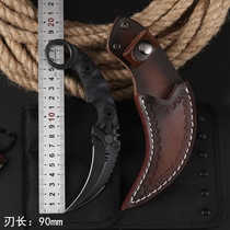 Special tactics D2 claw knife outdoor survival high hardness saber wilderness sharp portable small straight knife tool self-defense
