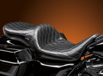American LePera Harley Double Rhombus Cushion Seat Black 08-20 Travel Street Glide Avenue Glide