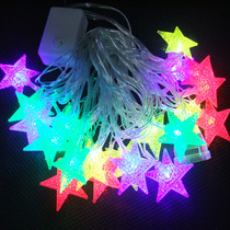 New Years Spring Festival light flashing lights strings Christmas festoons festive lights with small red lanterns Colour string light color