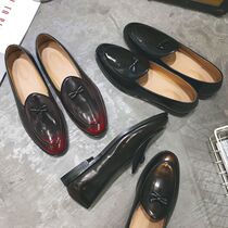 Boomer Retro Lefu Shoes Sloth Man Breathable Bean Bean Shoes Hair Stylist Casual Leather Shoes Custard Inglées Shoes Man