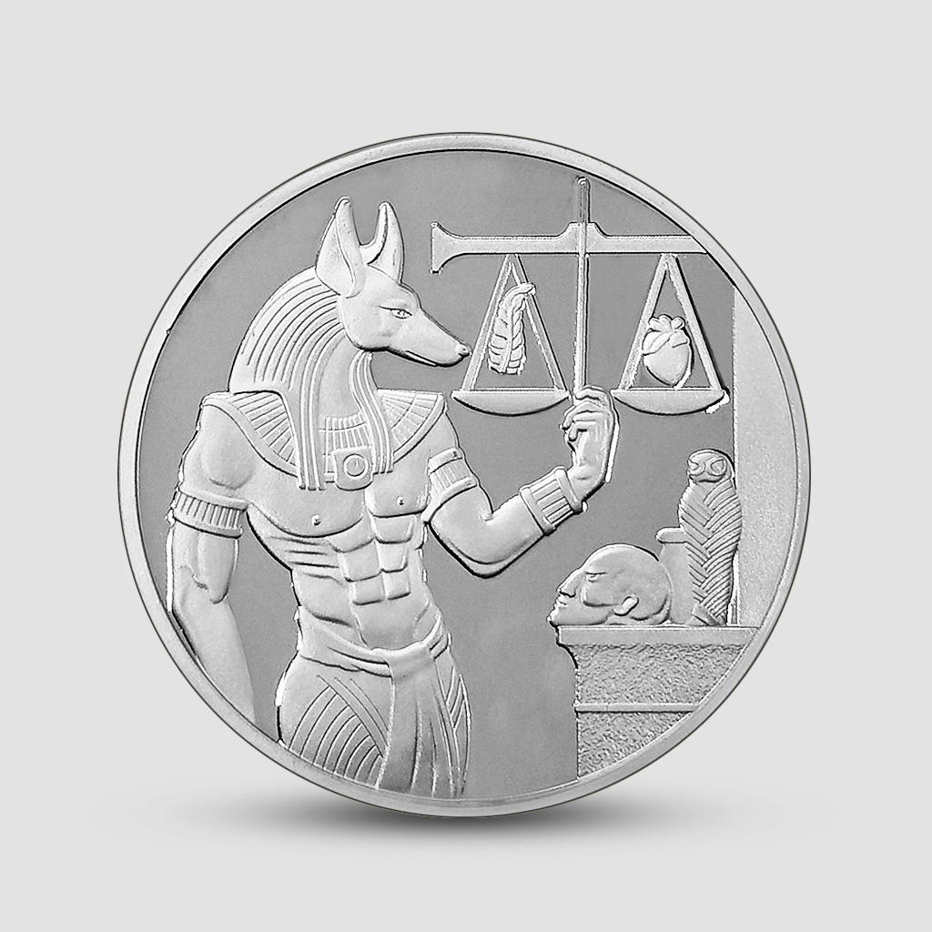 古埃及法老纪念币 上单狗头死神阿努比斯金币文化收藏硬币把玩