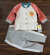 (Chen Xiao) Baby Clothes Children's Underwear Autumn Clothes and Trousers Set Boys Pure Cotton Baby Clothes Spring Autumn and Winter Backing