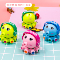 Educational toy clockwork octopus rotating cartoon toot beep small octopus cute baby chain fun childrens toy
