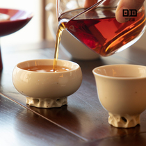 Miyake Family foodware Taihu Stone bean yellow glaze Literati Teacup Chinese master cup Tea cup Kung Fu Tea Cup Single cup