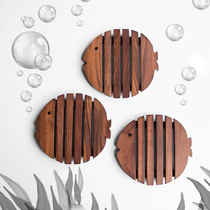 Sanmaijia creative solid wood pot mat table mat insulation mat coaster bowl mat plate mat table mat anti-scalding mat pot mat