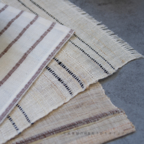 Ramie mat Nordic insulation placematte table mat bowl mat Western placematte non-slip insulation fabric mat