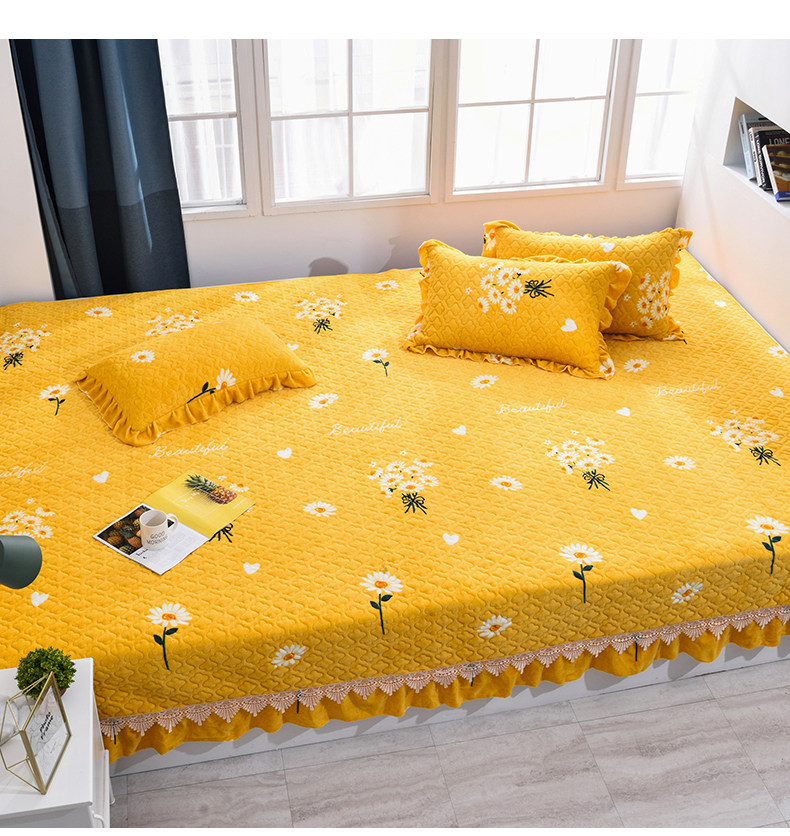 榻榻米牛奶绒床盖珊瑚水晶绒大炕套罩垫床铺盖秋冬单火炕炕罩炕毯