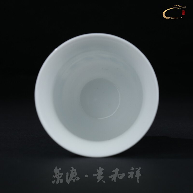 Jingdezhen blue and white mice and auspicious pure manual master cup cup cup single CPU hand - made ceramic kungfu Mary a big cup