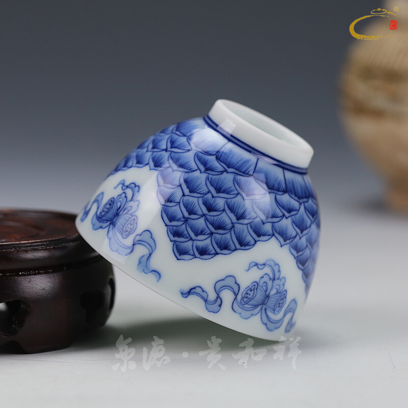 Jing DE and auspicious jingdezhen ceramics by hand sample tea cup cup masters cup for cup one hundred good cup