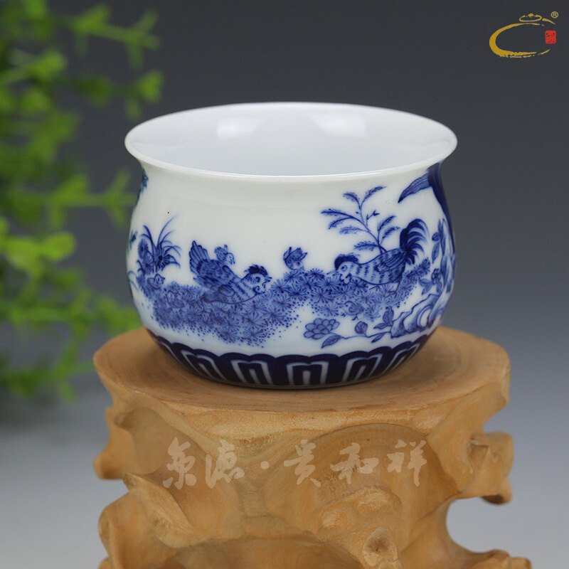 Jing DE and auspicious jingdezhen manual hand - made ceramic cup sample tea cup cup tea master private special tea cups