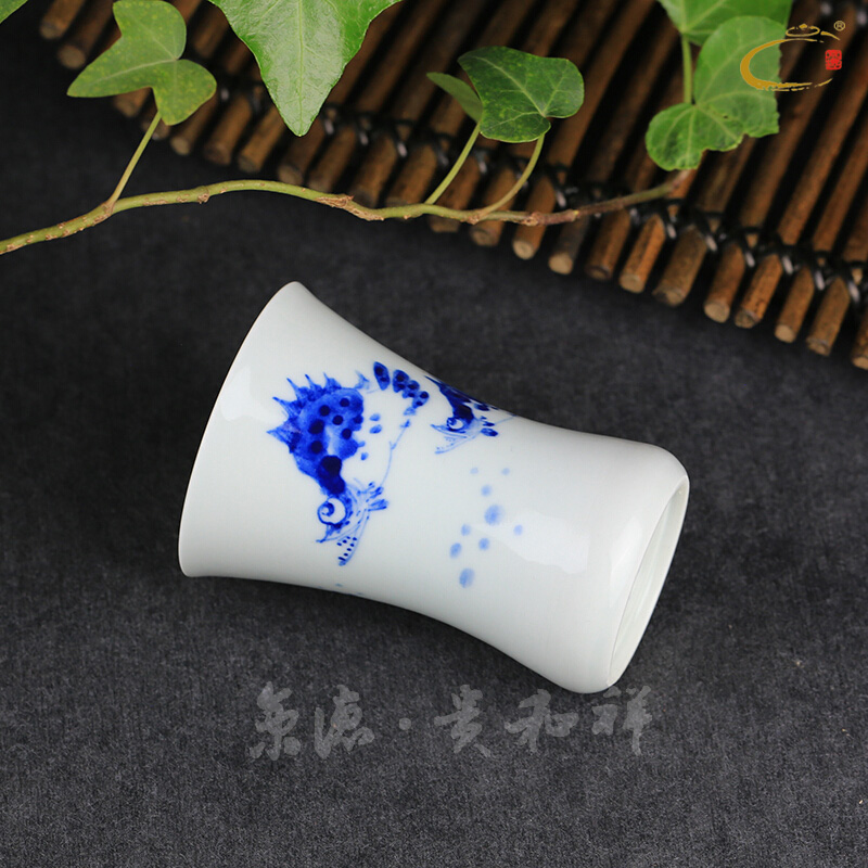 And auspicious jing DE collection master cup, cup of jingdezhen ceramic kung fu tea set hand - made teacup large sample tea cup