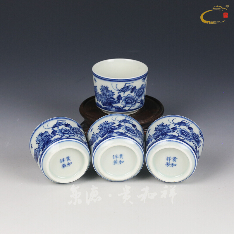 Beijing 's guests cheung kung fu tea set of jingdezhen hand - made ceramic gifts all hand girder pot pot of a complete set of groups