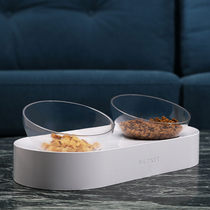 Xiaopei PETKIT Adjustable cat bowl Oblique mouth double bowl Drinking dog bowl Dog bowl CAT food bowl Dog cat supplies