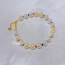 Chirping meoworiginal hand-made pet jewelry net red pearl necklace Cat supplies photo cute retro