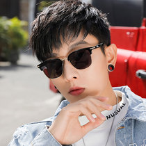 Sunglasses mens tide anti-ultraviolet polarized myopia sun glasses female Korean version of net red with ins trampoline glasses thin