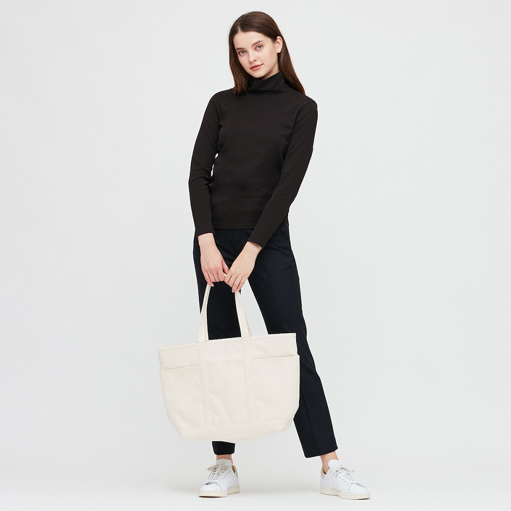 uniqlo women's stretch cotton two-lapel t-shirt (long sleeve) 428311 uniqlo