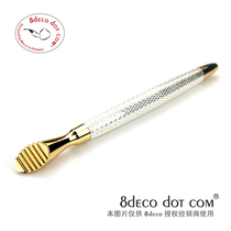 8deco oblique head tomahawk series concave spoon engraving anti-flameout pipe pressure rod bright silver