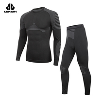 Speed union autumn and winter bicycle riding underwear set mens and womens long-sleeved trousers Fleece quick-drying thermal underwear equipment