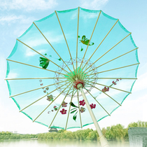 Transparent silk umbrella Dance silk umbrella Classical dance performance props umbrella Cheongsam catwalk umbrella Hanfu umbrella Oil paper umbrella