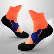 Mens autumn and winter running basketball socks mid-tube high-tube football thick towel bottom basketball socks Mens sports socks mid-tube high-tube
