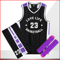 Kobe Bryant jersey No 24 black Anthony basketball suit mens trendy street personality hip-hop playing clothes set