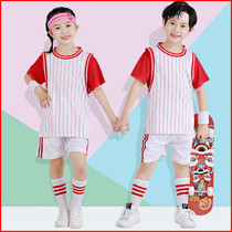 Boys basketball clothes 2021 Summer new children CUHK child elementary school children short sleeve jersey suit boys basketball clothes