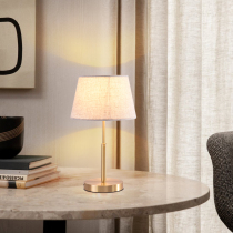 American simple modern light luxury all copper table lamp fabric bedside lamp living room study bedroom bedside energy-saving lamps
