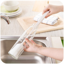 Japan AISEN extended telescopic handle sponge wash glass brush glass bottle water bottle brush bottle brush