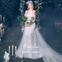 odelia gentle 20212 new french fishtail light wedding bridal toast dress dinner dress