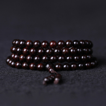 Indian Small Leaf Purple Sandalwood Handstring Pass Grade Pack Berries Gold Star Multi Ring Women 108 Bracelet Candida male Buddha Pearl a6