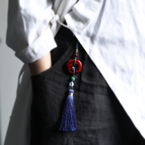 Red Large Lacquer Green Buckle India Small Leaf Purple Sandalwood Pendant Lacquered Woman Bag Hanging Accessories Engraving Car Pendant Gift 0856