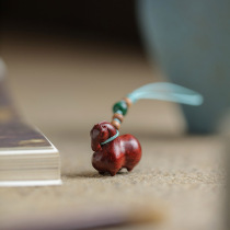 Tangma India small leafy purple sandalwood pendant horse hanging decoration female bag pendant red wood phone chain key buckle hanging decoration 1454