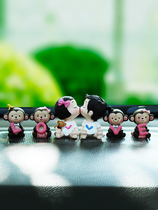Car supplies Doll cute creative car ornaments Car decoration Cartoon car interior products Small monkey doll decorations