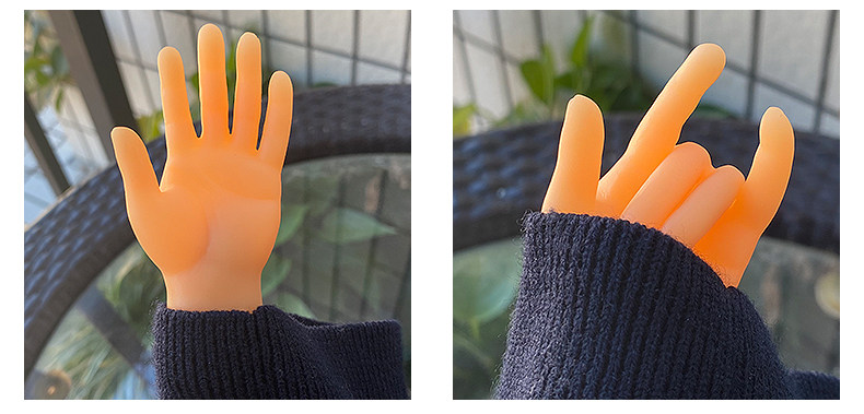 抖套同款网红小手指套撸猫逗猫玩具手胶橡胶硅玩小手搞怪音具