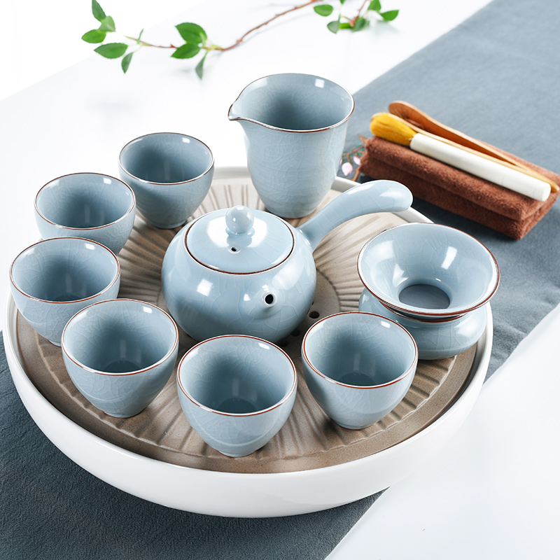 Household your up porcelain god kung fu tea set ceramic dry tea cups dish suits for Japanese contracted small tea sets tea sea